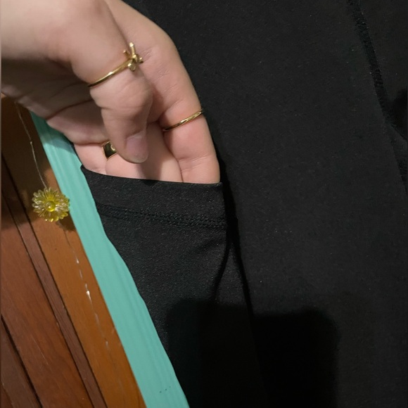 Black Flare Leggings Women’s Size Medium - Picture 2 of 6